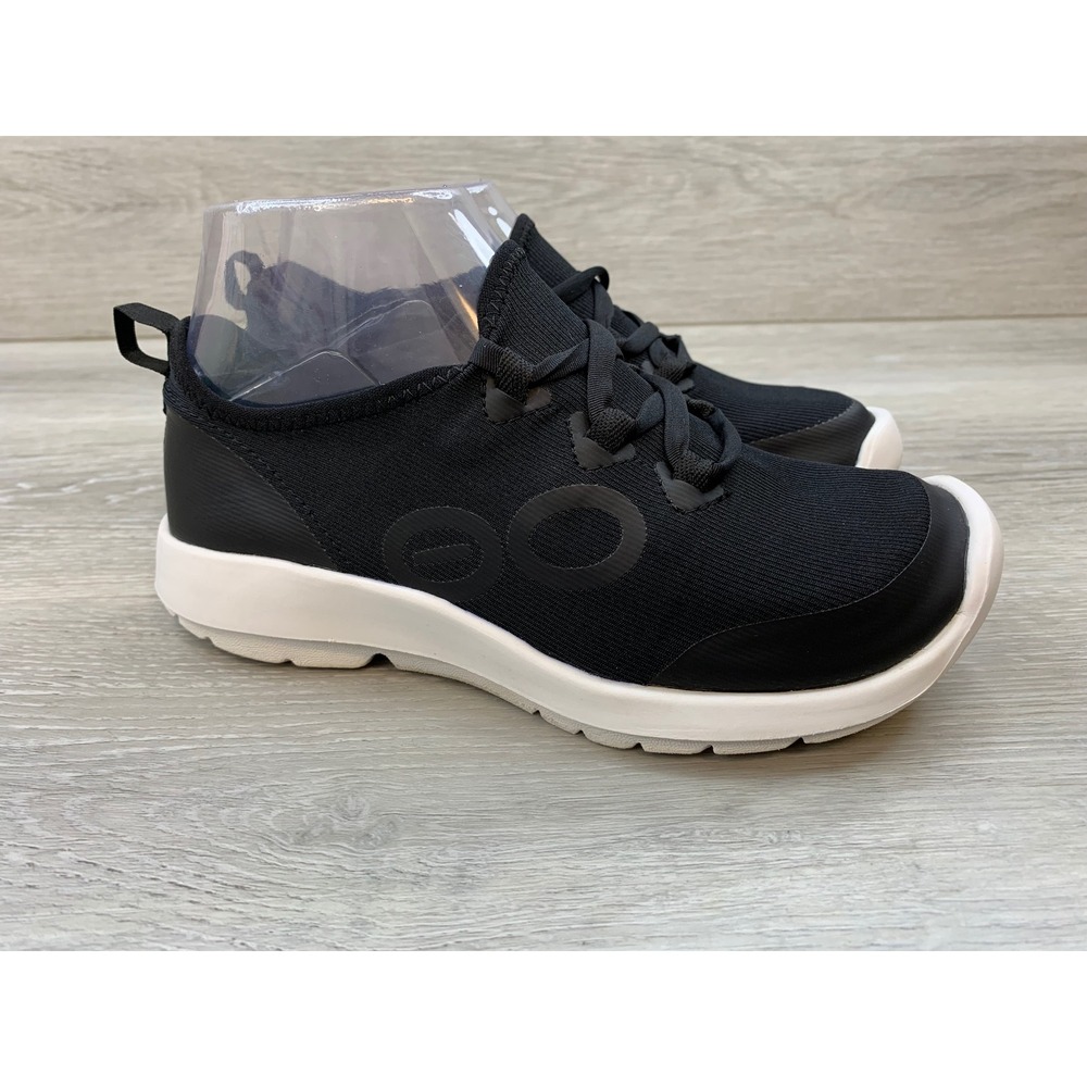 OOFOS Black and White Women's Sneakers